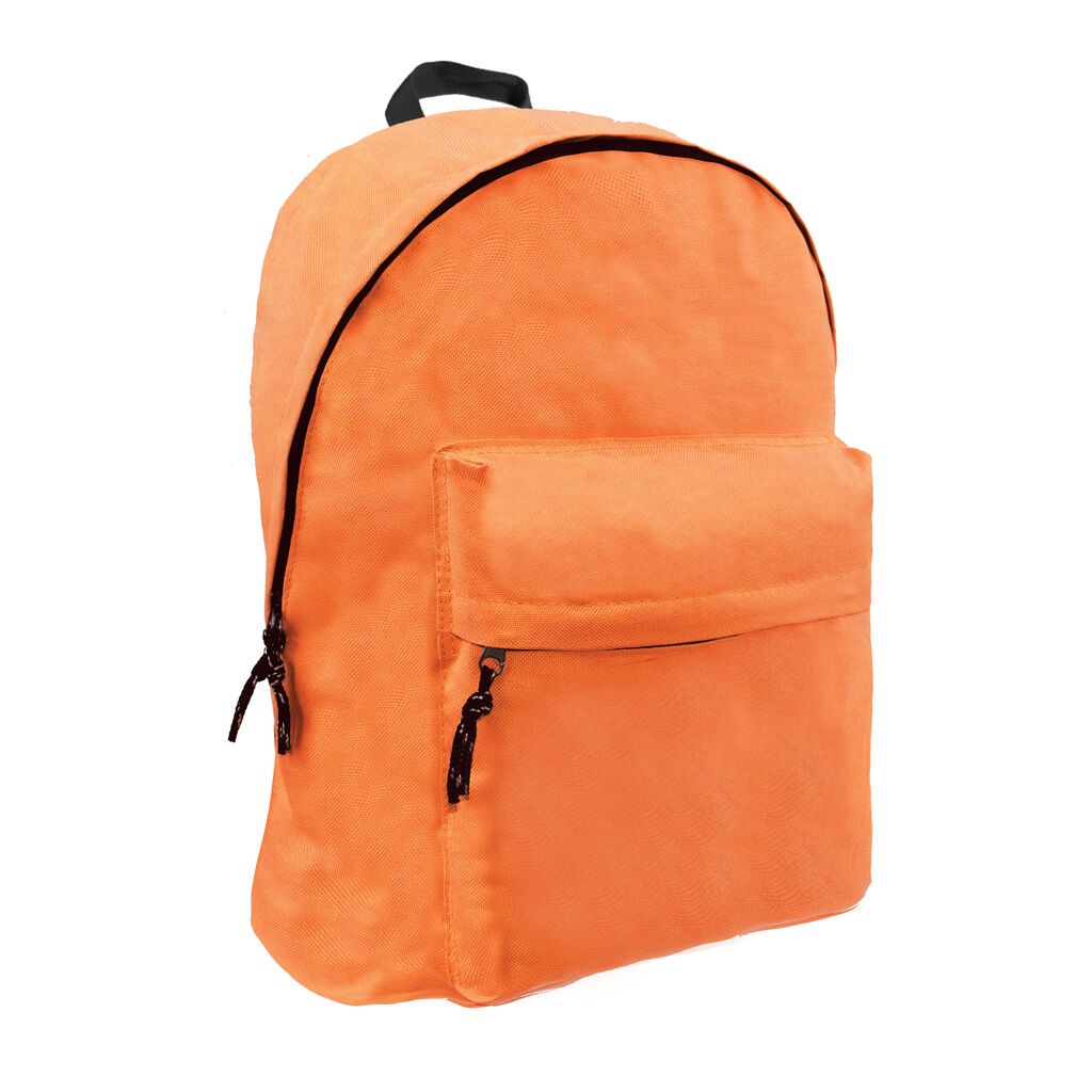 Ранец – Модерен Дизајн, Практична Големина, Текстил, Портокалова