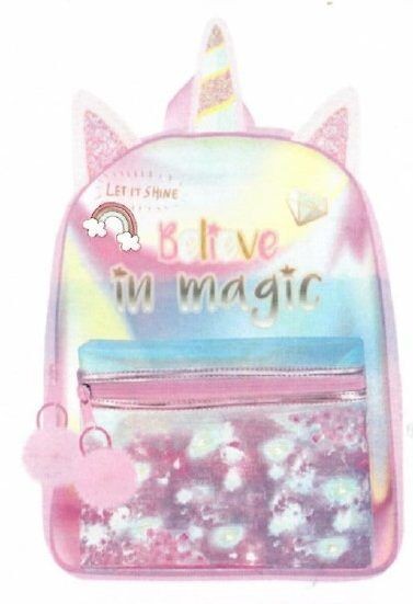Ранец Со ЛЕД Светла Еднорог – Детски, Атрактивен Дизајн, Магичен Сјај, Розова