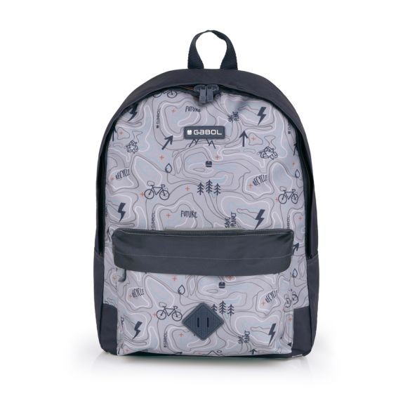 Gabol Ранец Earth – Средна Големина, Ергономски Заден Дел, Водоотпорен Полиестер, Идентификатор, Сина