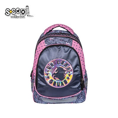 Училишен Ранец Анатомски – Мрежест Грб, Рефлектирачки Ленти 360°, Појачани Ремени, ПВЦ Обработка, Црн