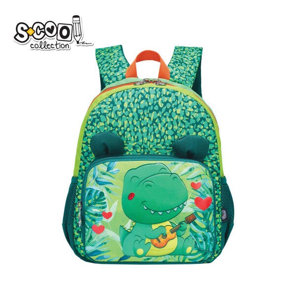 Претшколски Ранец Т-Рекс – Детски, Водоотпорен, Со Рефлектирачки Ленти, Со Свиленкаст Ефект, Зелен