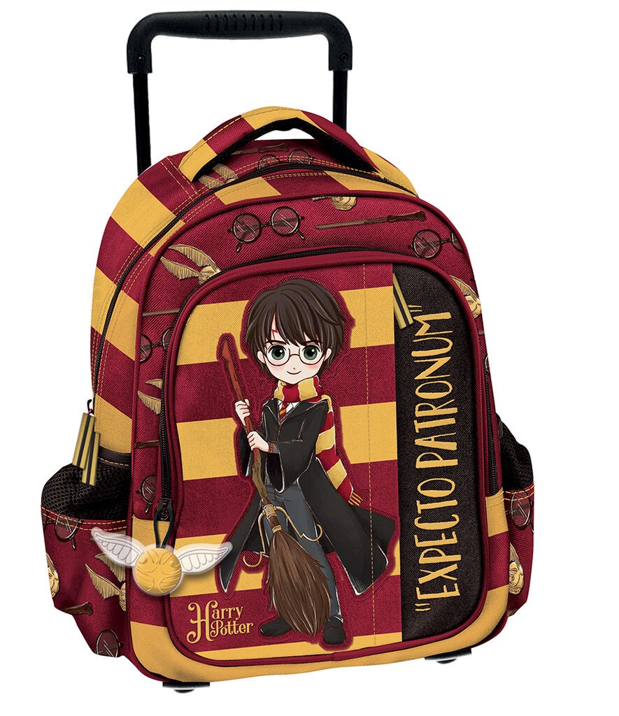 Ранец За Предшколска Возраст – 2 Прегради, 2 Странични Џеба, Полиестер 600D, Quidditch Детали, Црвена