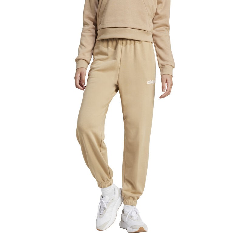 Женски тренерки Adidas W Lin Ft Cf Pt, кремасти