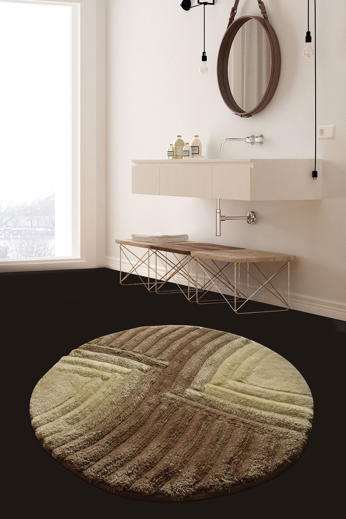 Простирка за бања L'essentiel Maison 90cm Шарена