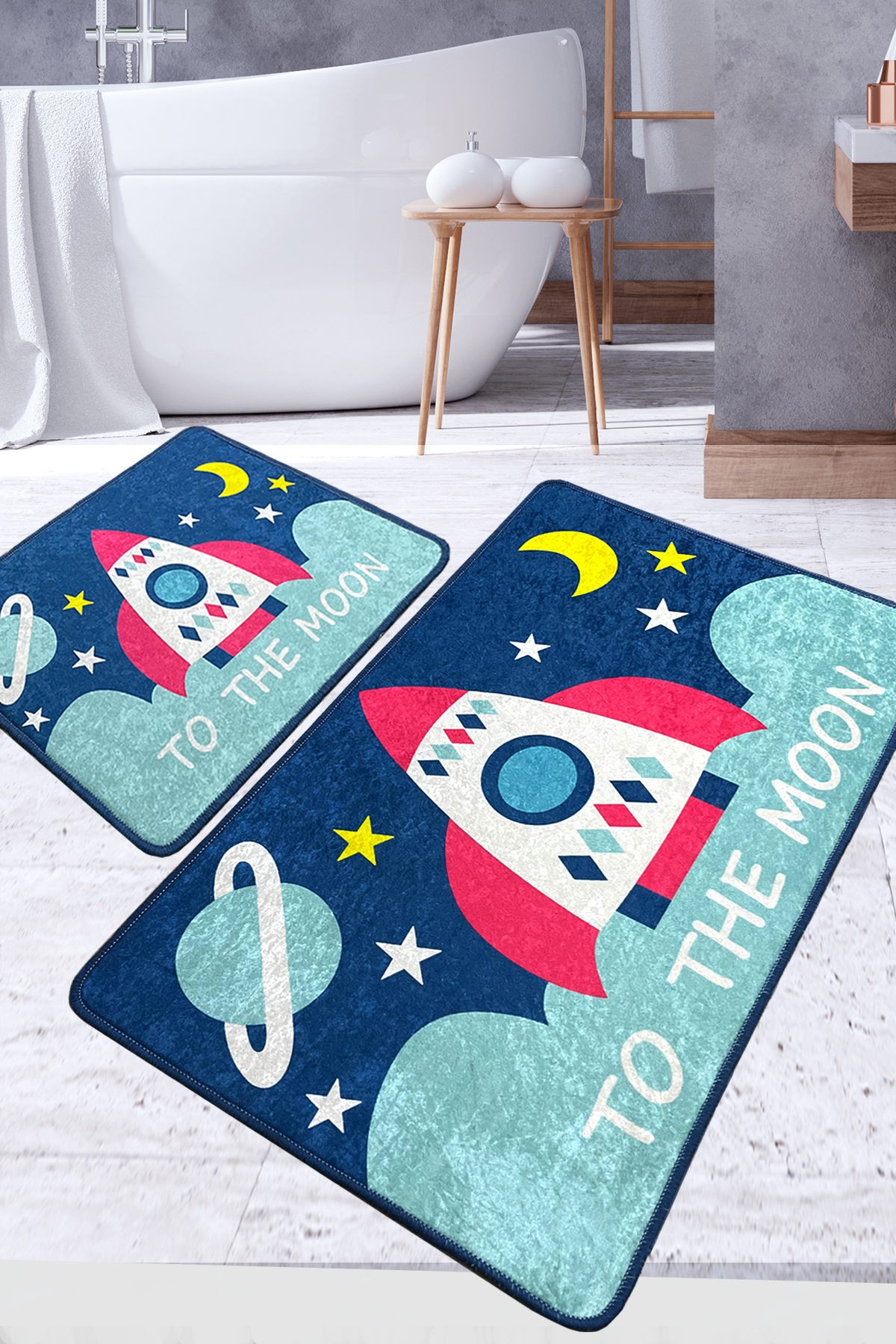 L'essentiel Maison Сет од 2 килими за бања Шарени