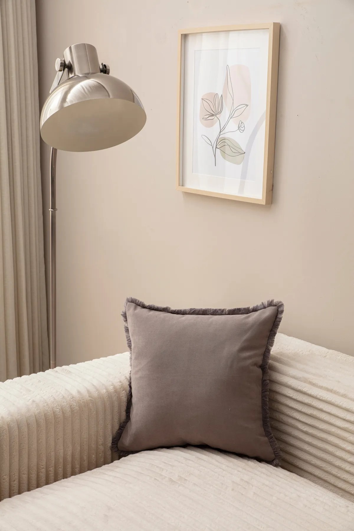 Навлака за перница Aberto Design 43x43cm сива