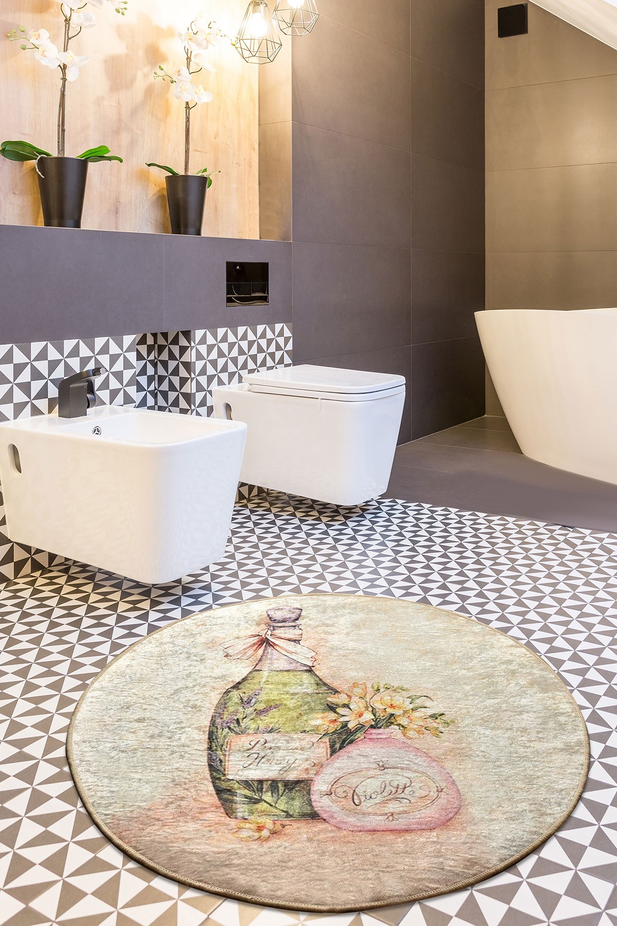 Простирка за бања L'essentiel Maison 100cm Шарена