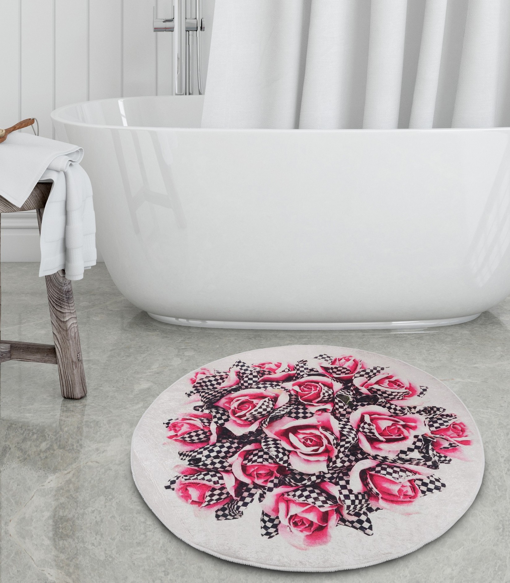 L'essentiel Maison тепих за бања 140cm Шарена