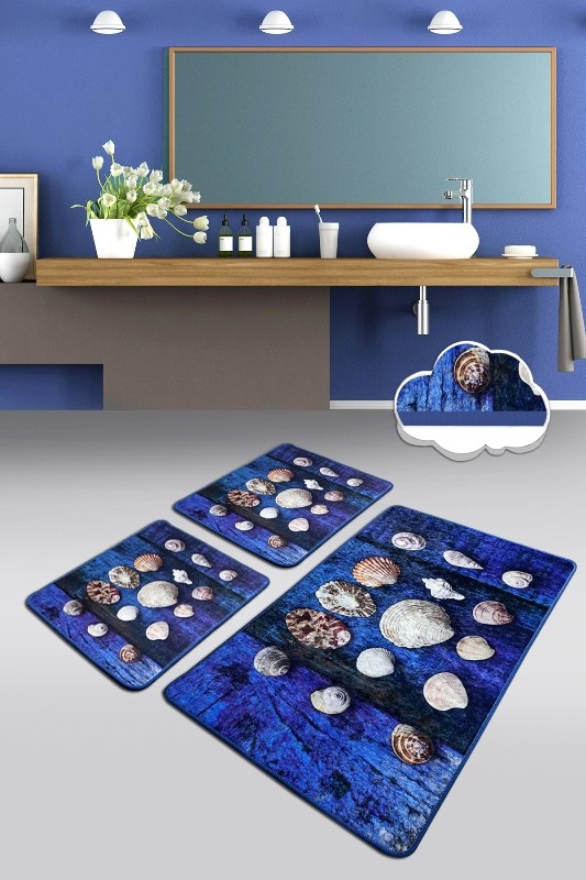 L'essentiel Maison Сет од 3 килими за бања Шарени