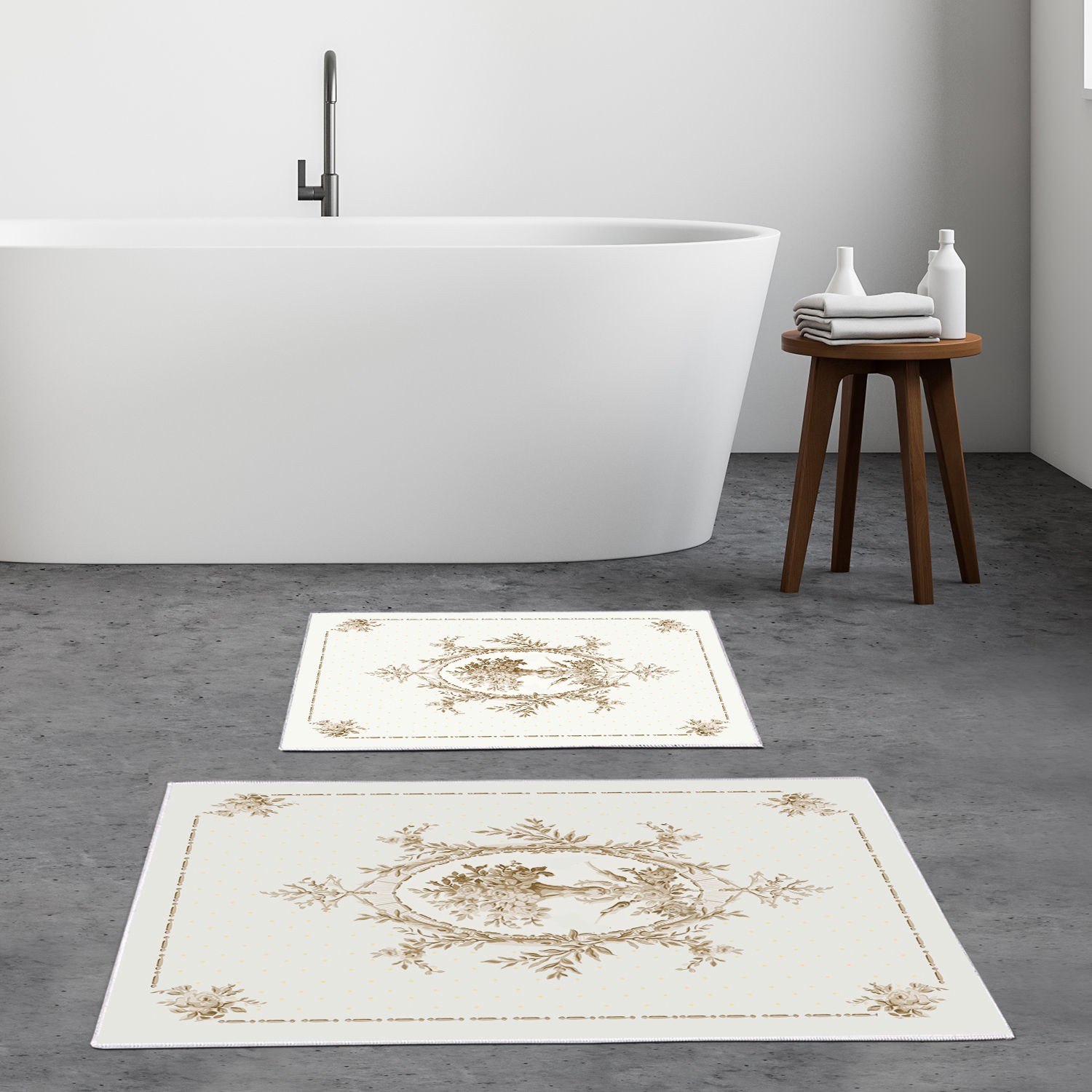 L'essentiel Maison Сет од 2 килими за бања Шарени