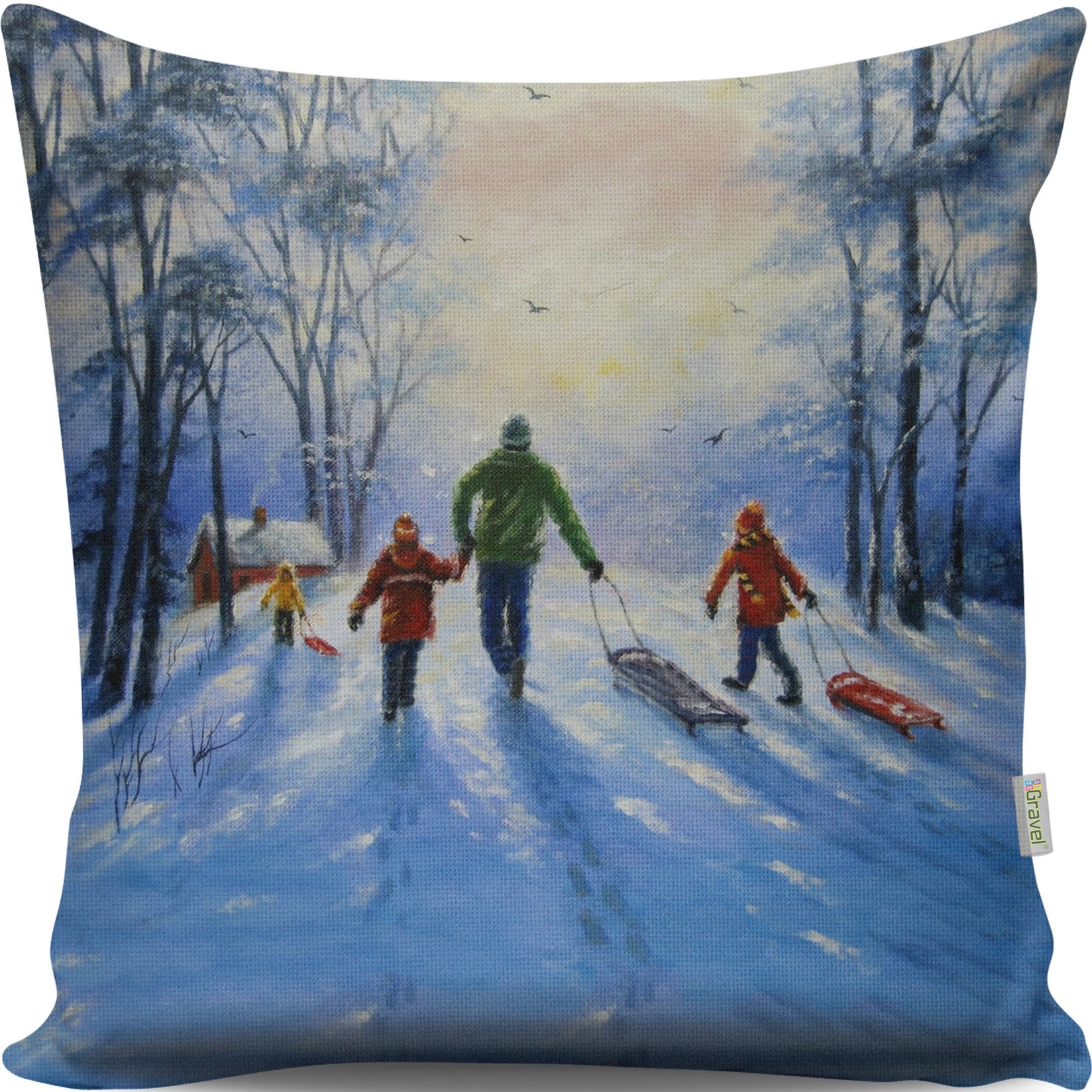 Перница Аберто Дизајн 43x43 см во боја