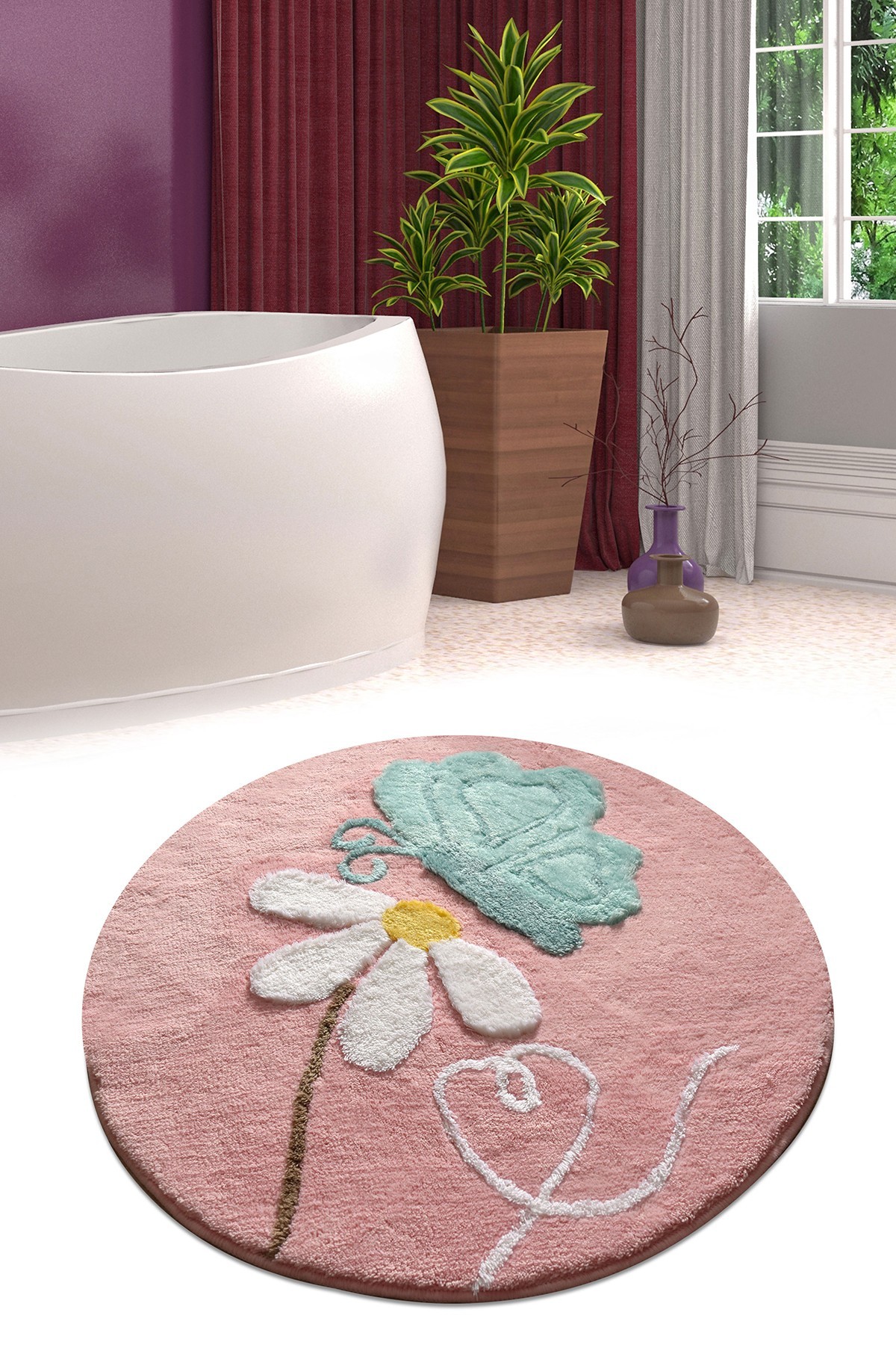 Простирка за бања L'essentiel Maison 90cm Шарена