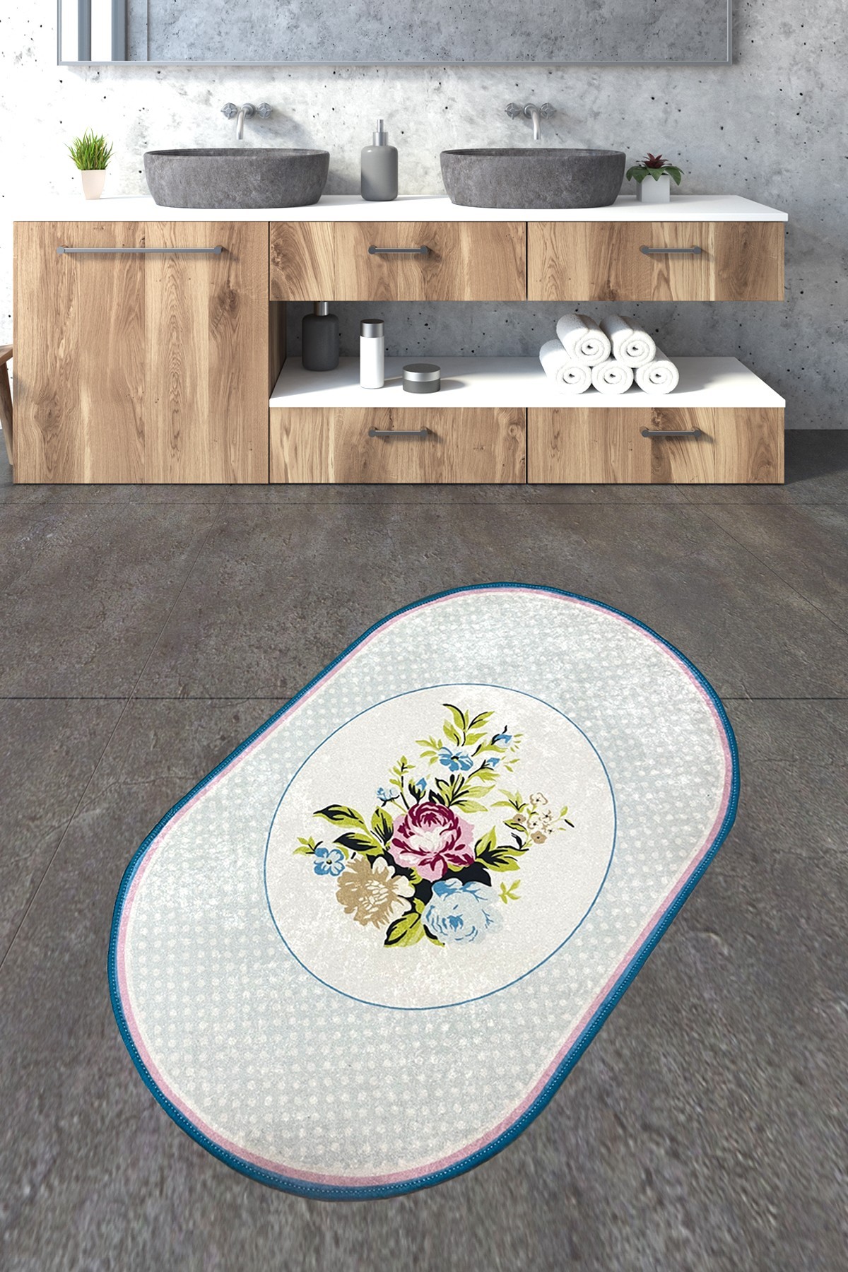 Простирка за бања L'essentiel Maison 70x120cm Шарена