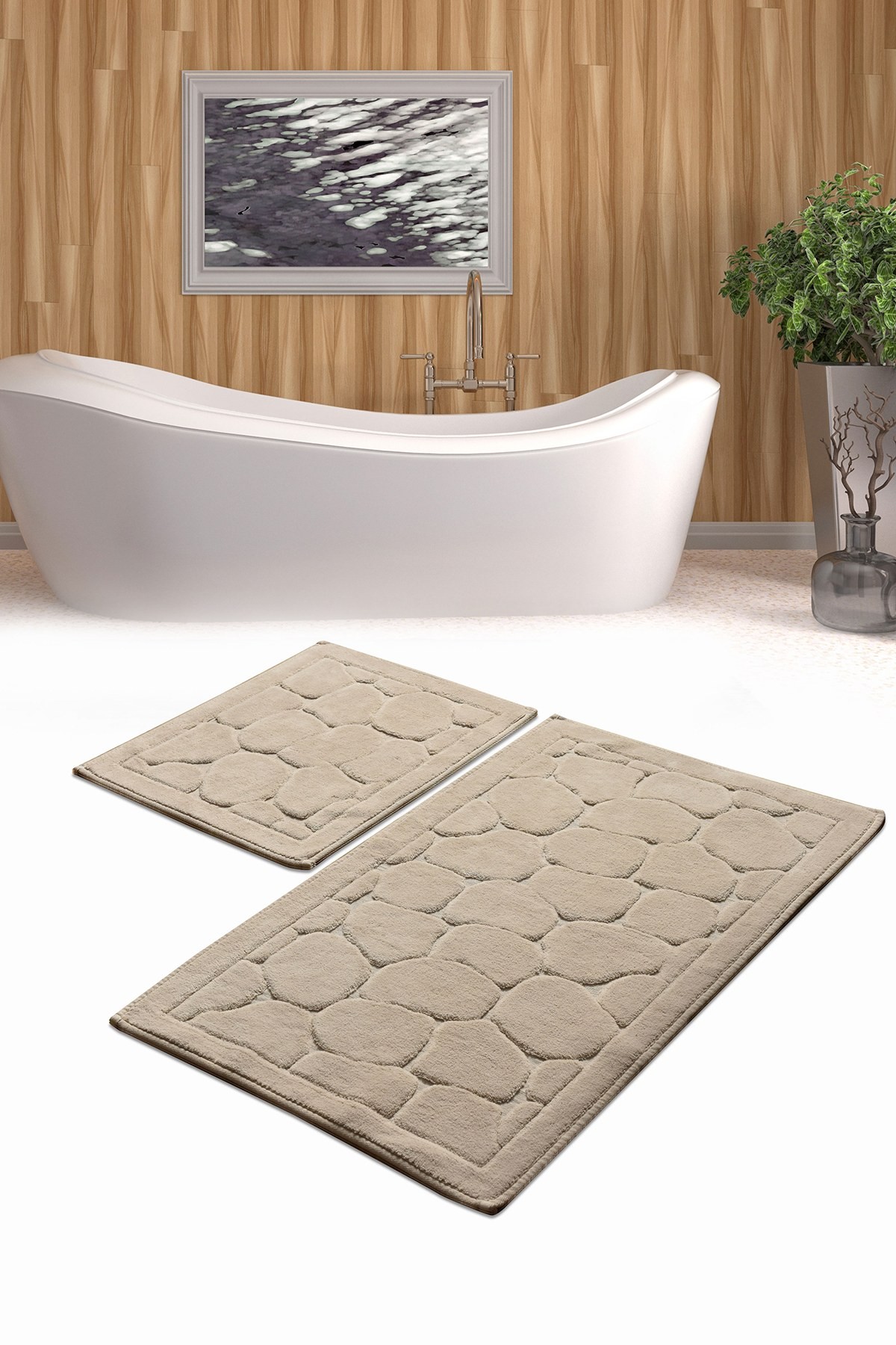 L'essentiel Maison Сет од 2 килими за бања Шарени