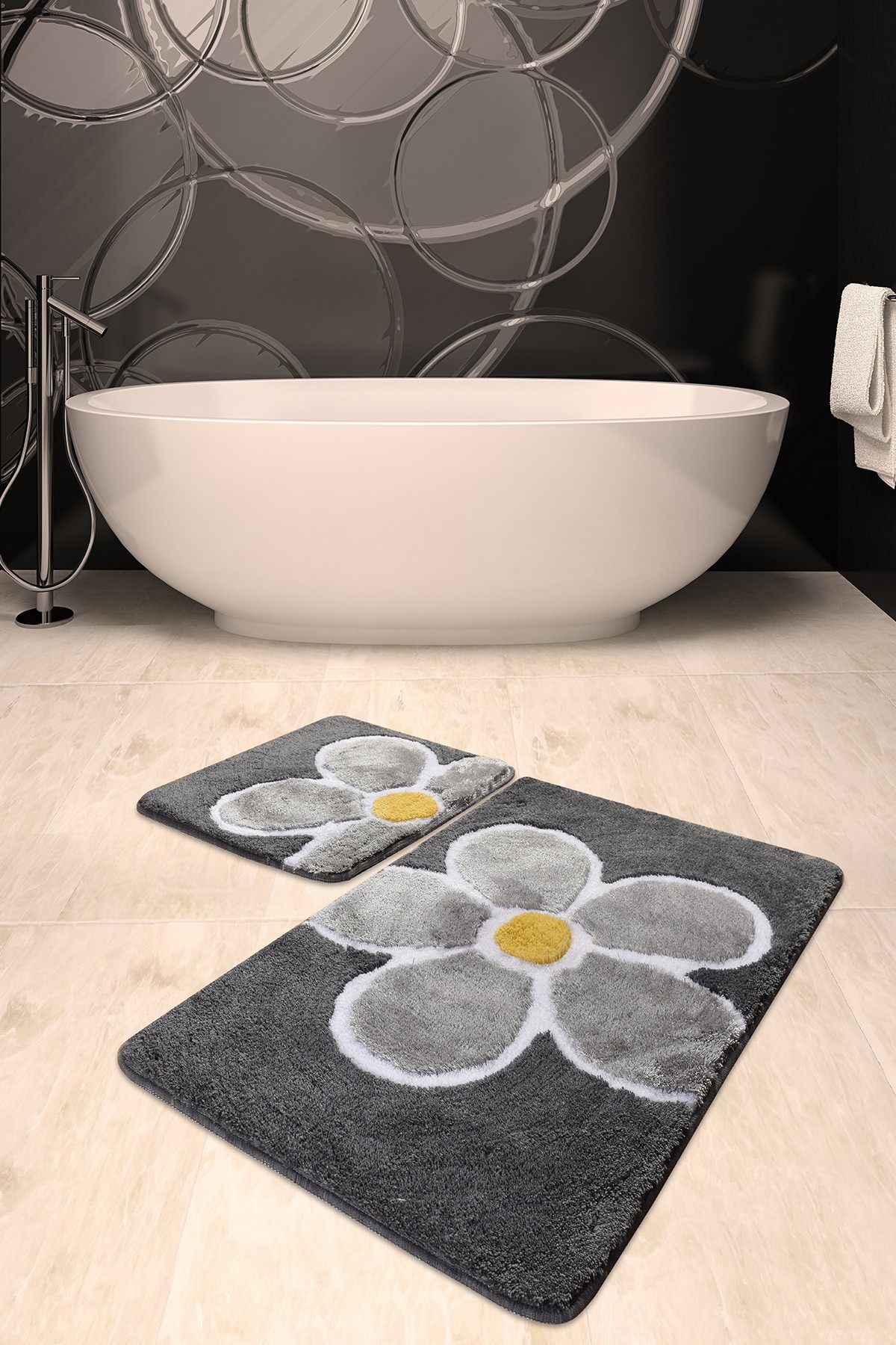 L'essentiel Maison Сет од 2 килими за бања Шарени