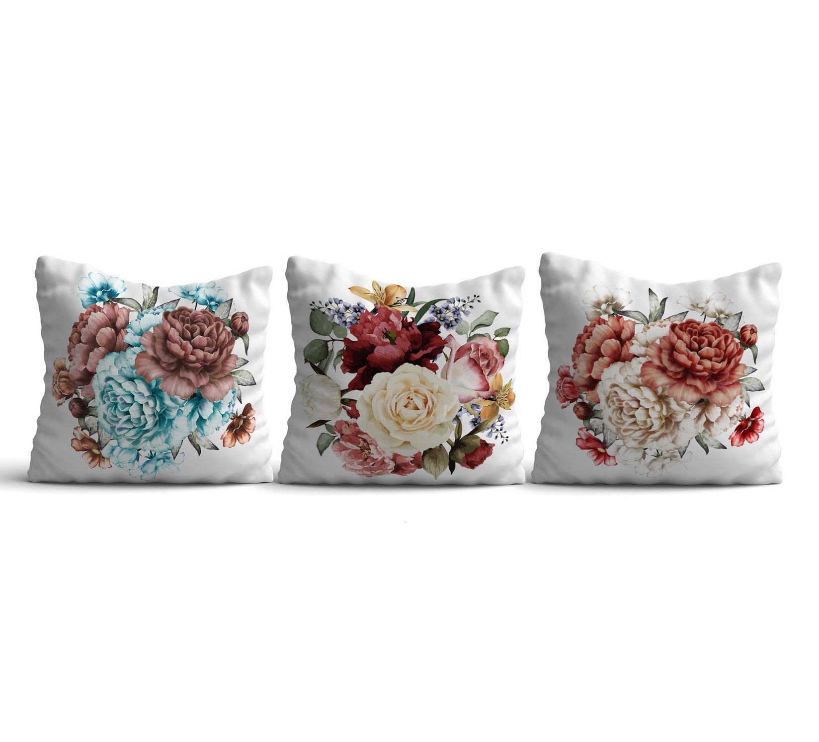 Комплет од 3 перници Aberto Design 43x43cm Шарени