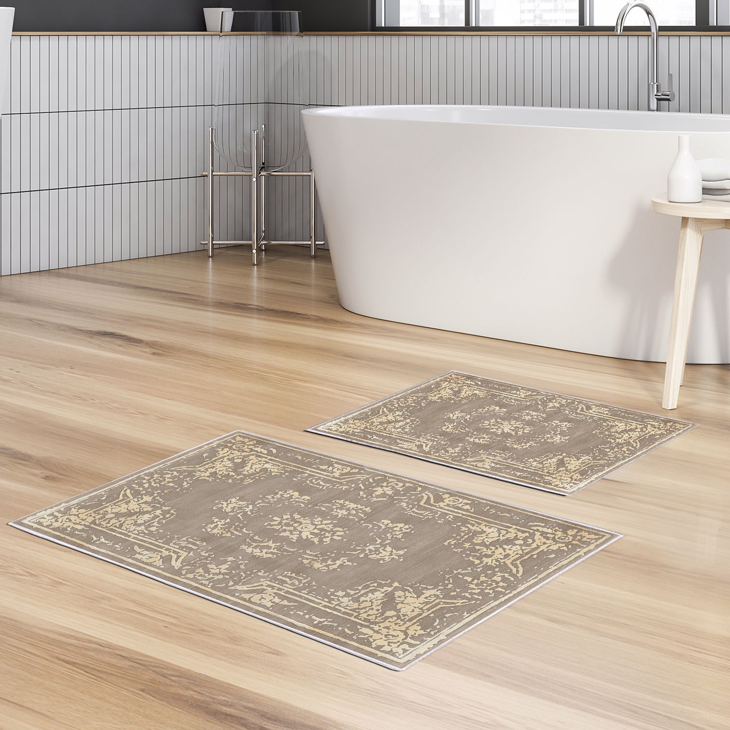 L'essentiel Maison Сет од 2 килими за бања Шарени