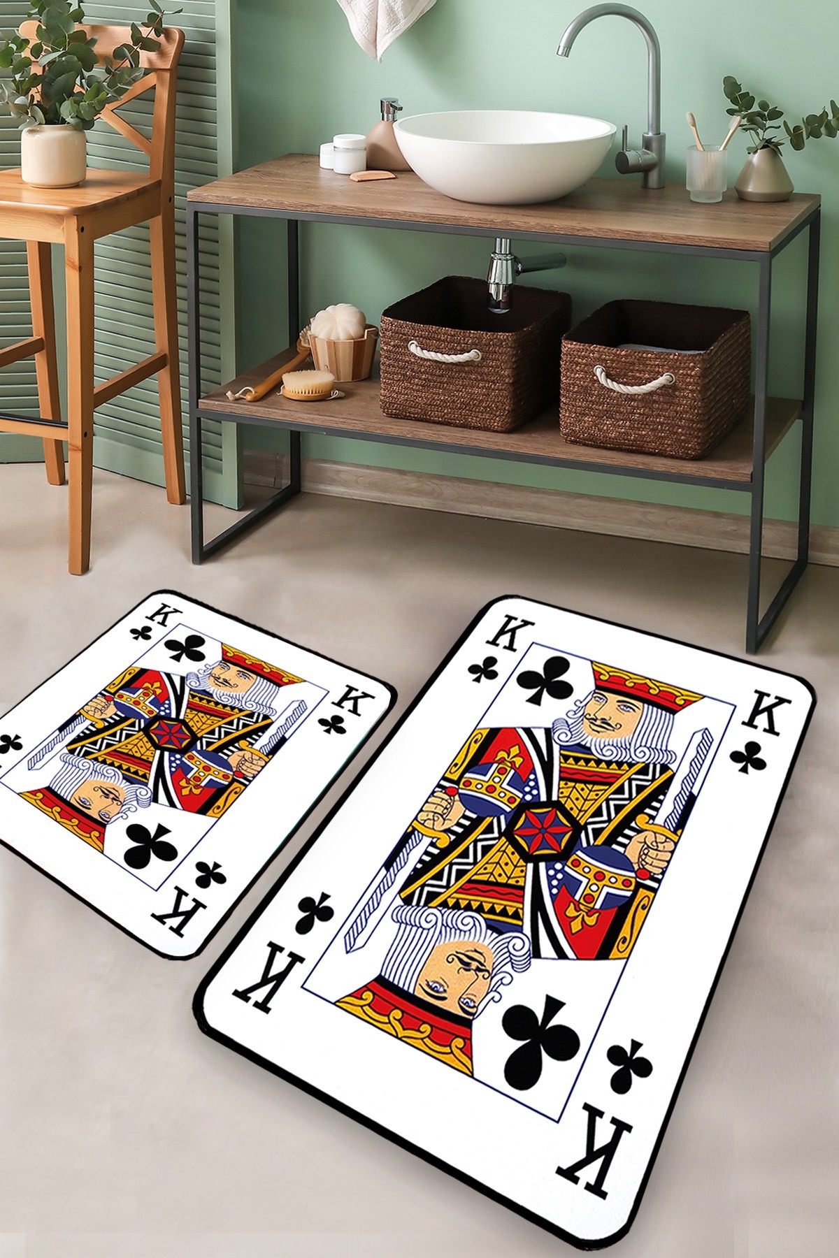 L'essentiel Maison Сет од 2 килими за бања Шарени