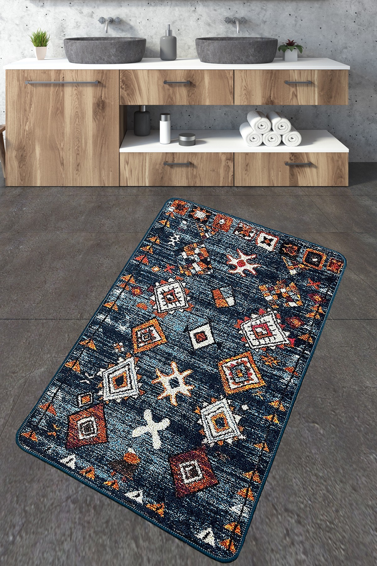 Простирка за бања L'essentiel Maison 70x120cm Шарена