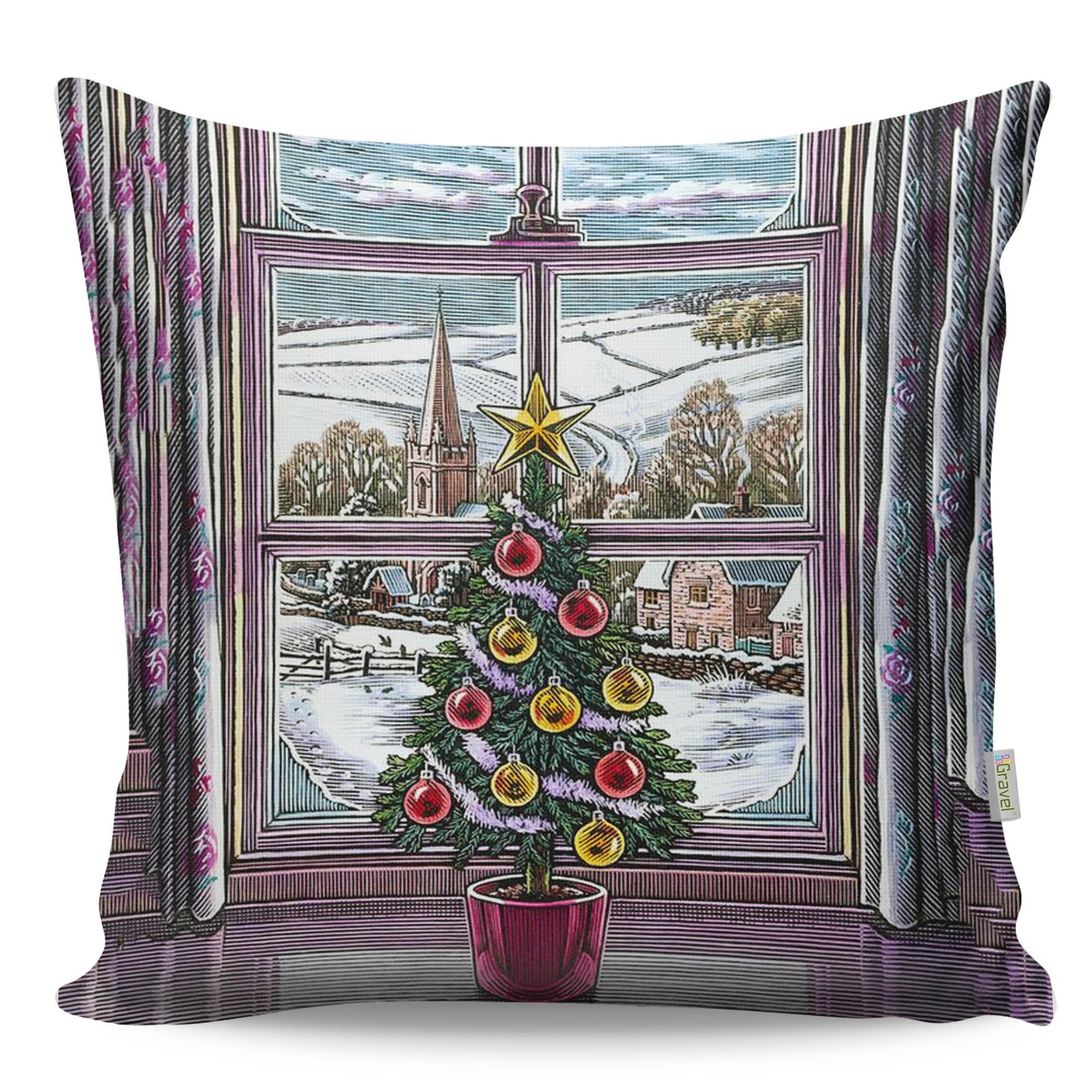 Перница Аберто Дизајн 43x43 см во боја