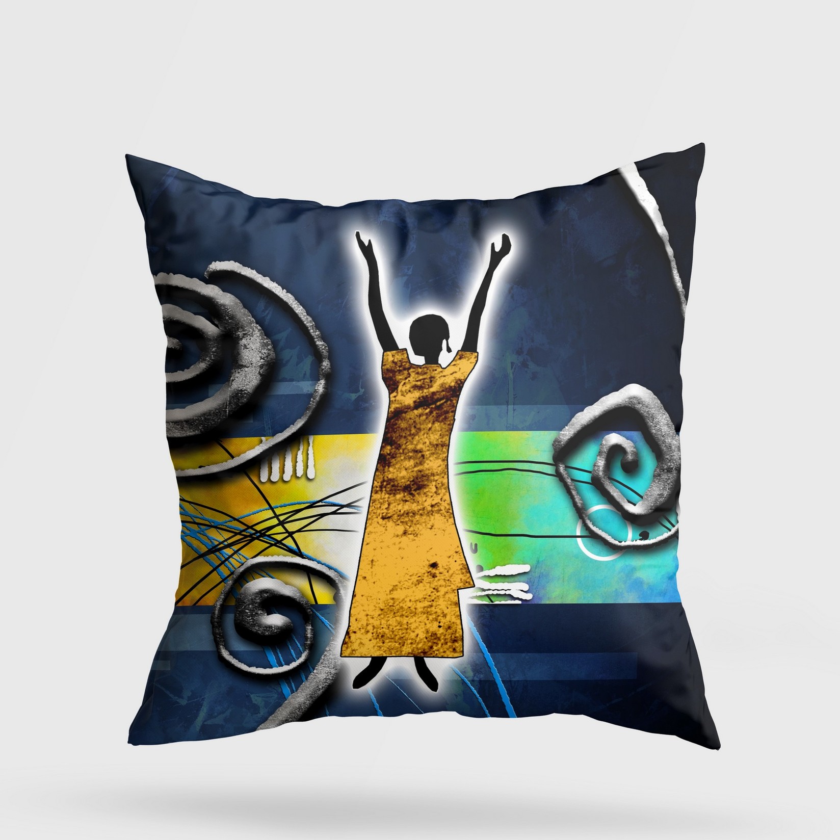 Перница Аберто Дизајн 43x43 см во боја