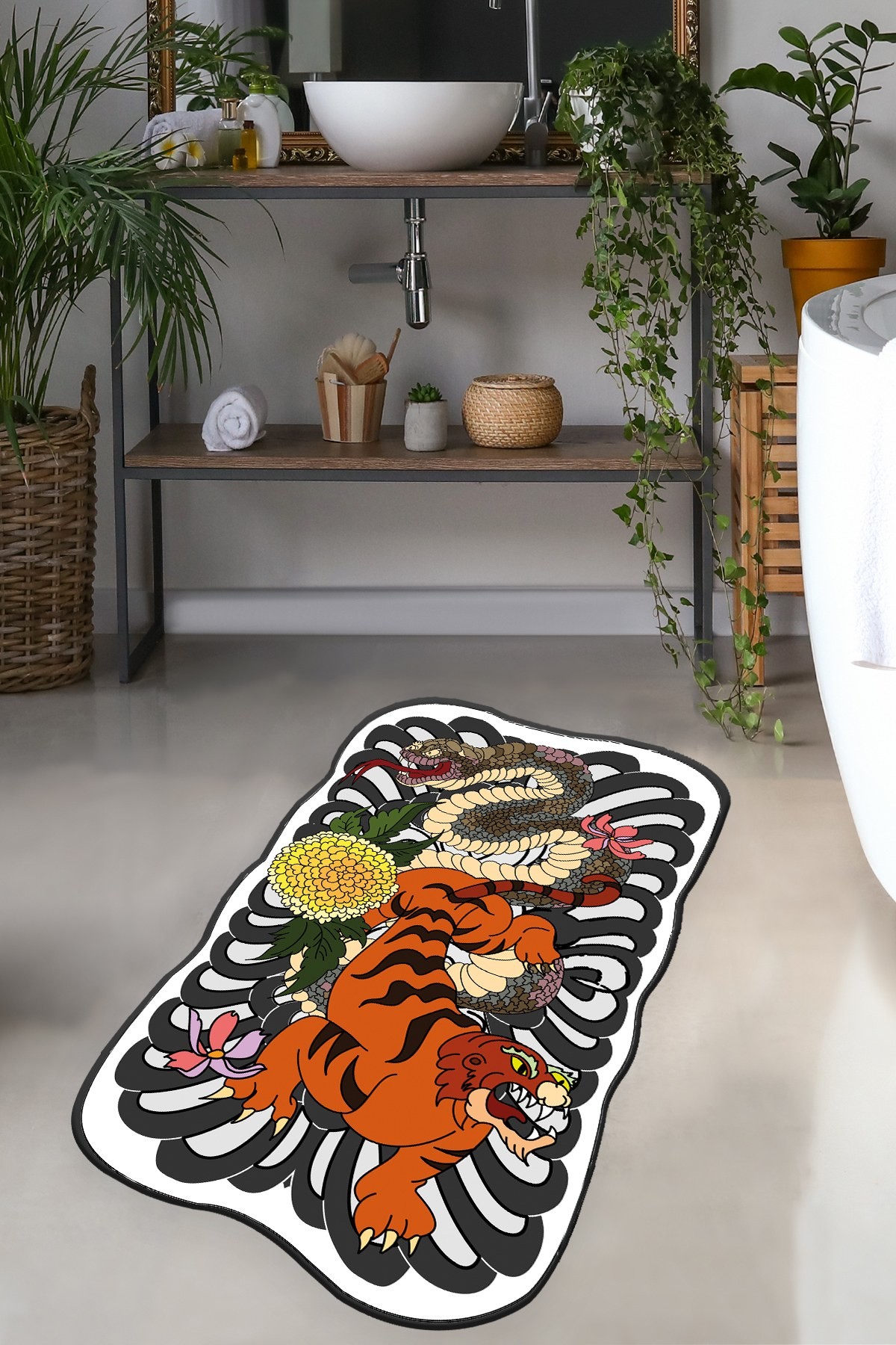 Простирка за бања L'essentiel Maison 70x120cm Шарена