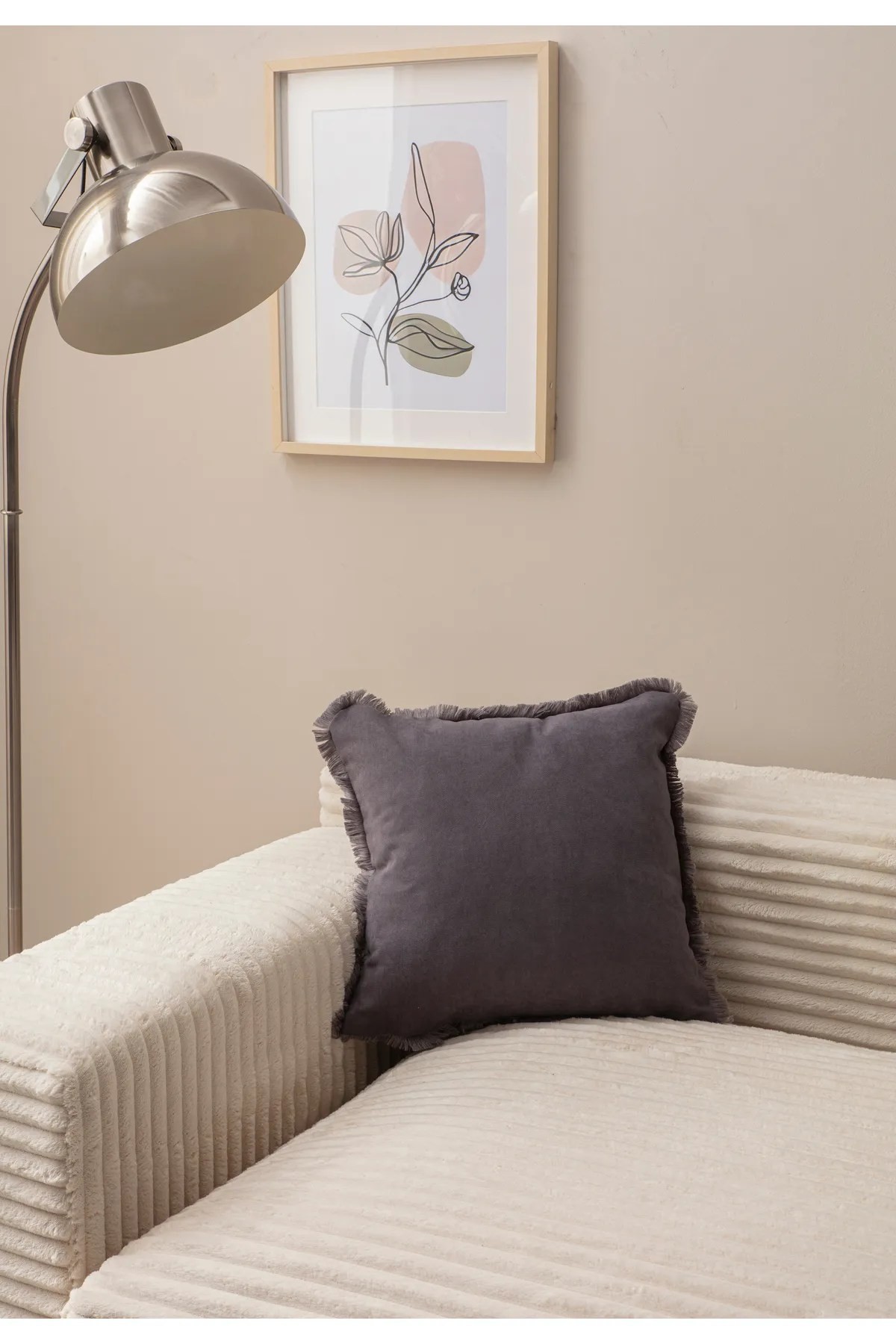 Навлака за перница Aberto Design 43x43cm сива