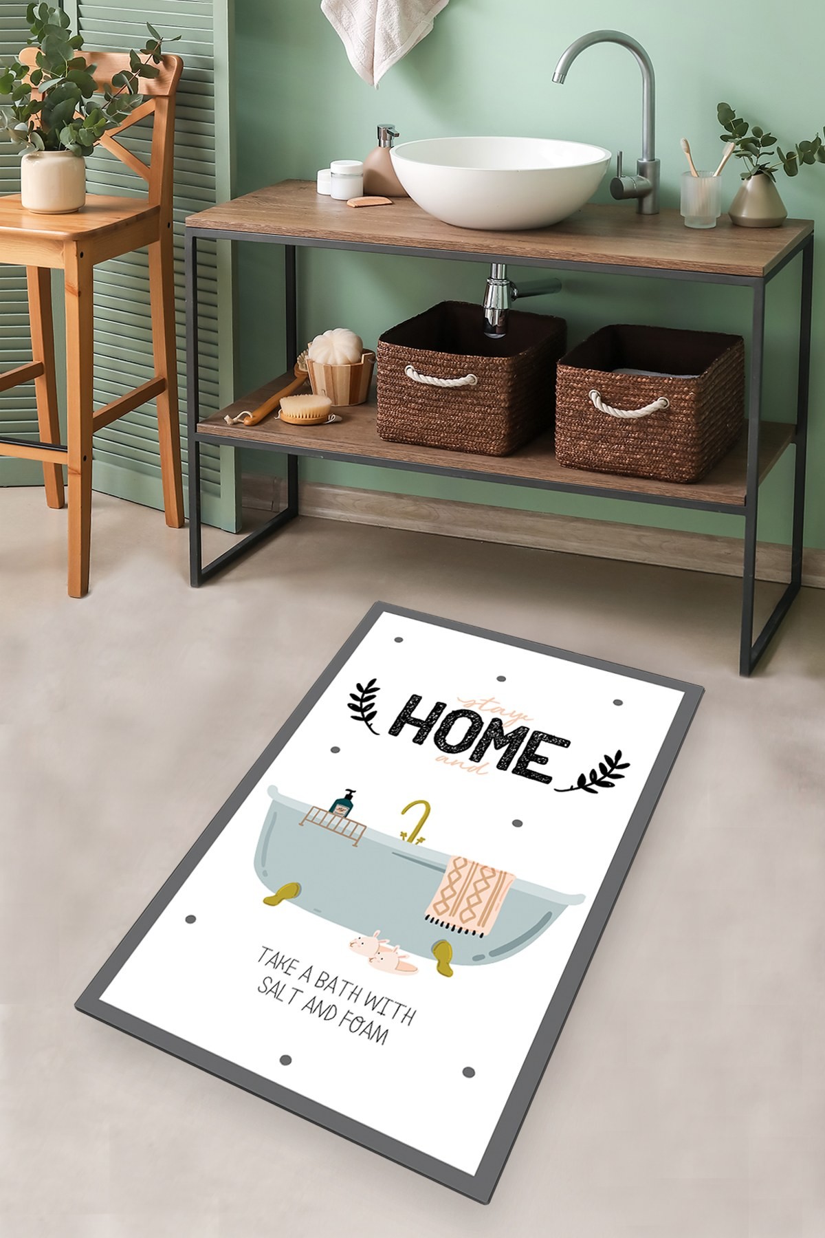 Простирка за бања L'essentiel Maison 70x120cm Шарена