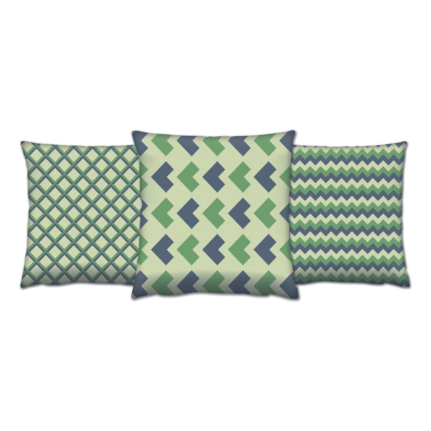 Комплет од 3 перници Aberto Design 43x43cm Шарени