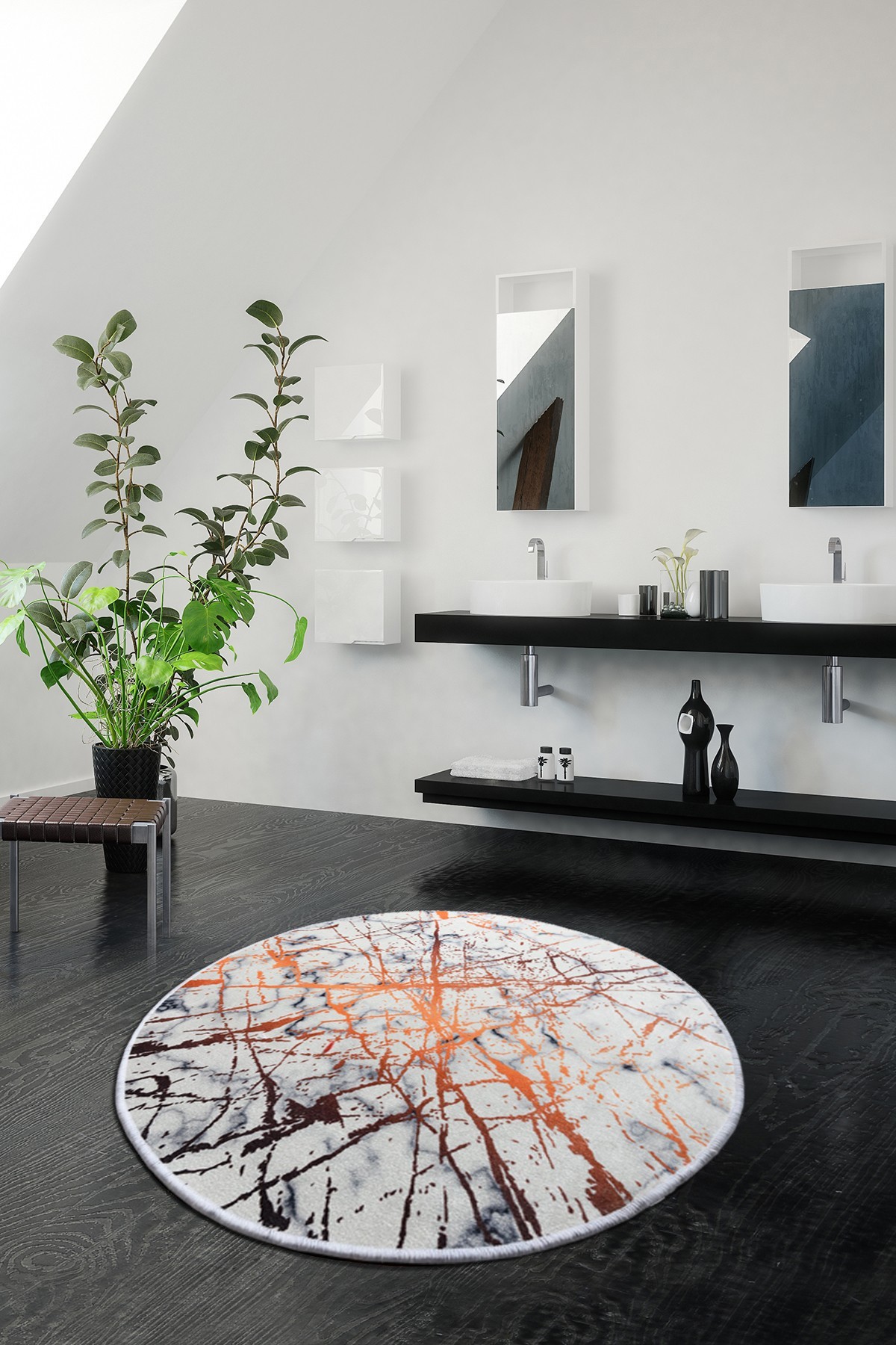 Простирка за бања L'essentiel Maison 100cm Шарена