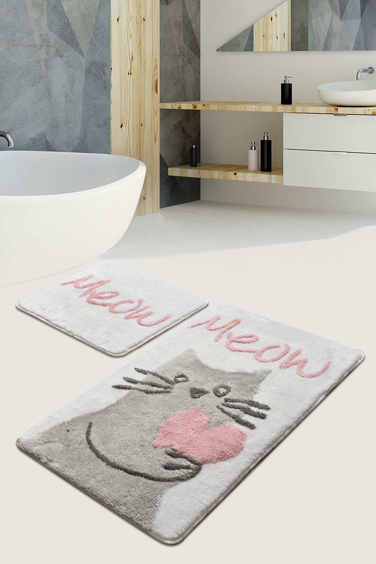 L'essentiel Maison Сет од 2 килими за бања Шарени