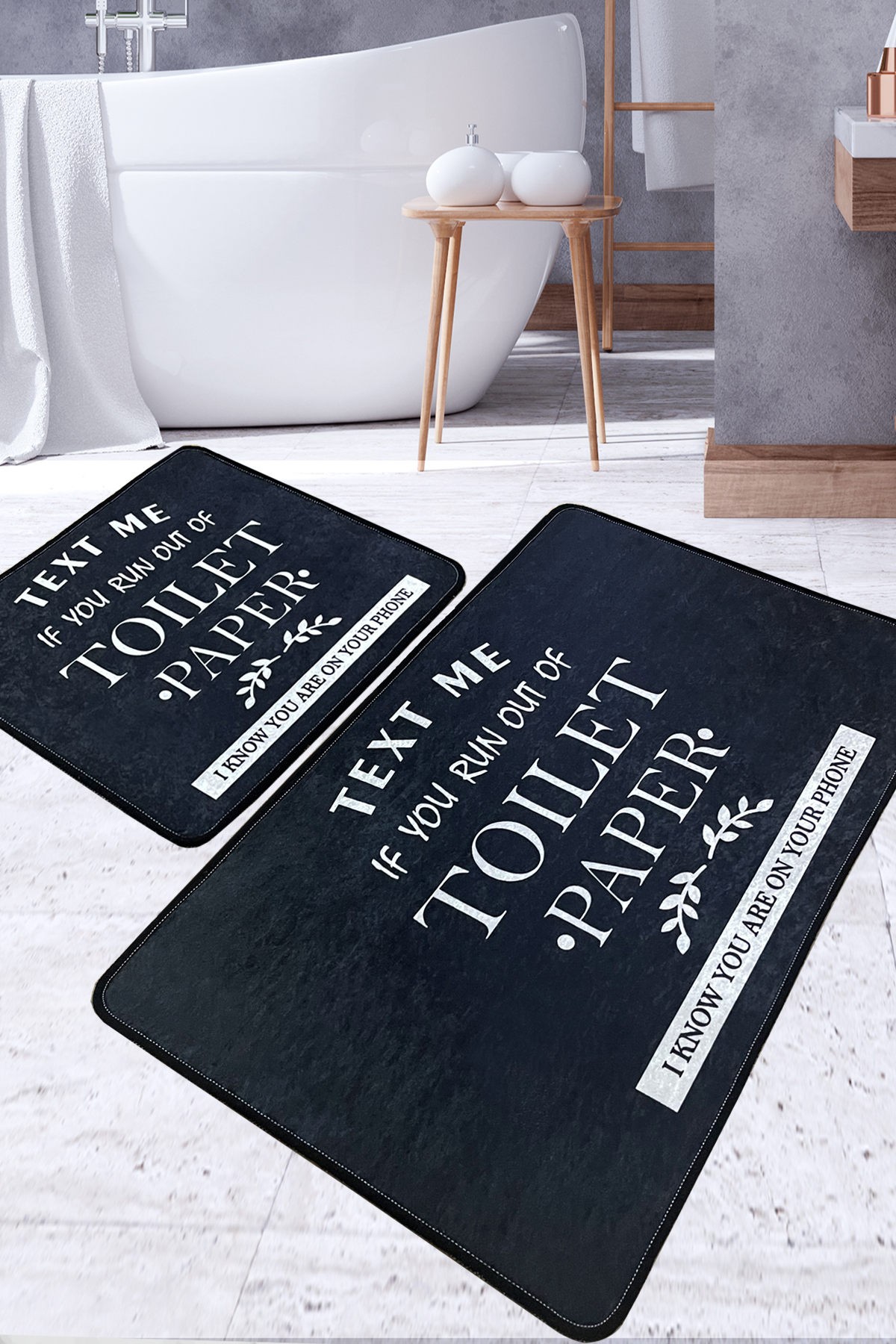 L'essentiel Maison Сет од 2 килими за бања Шарени