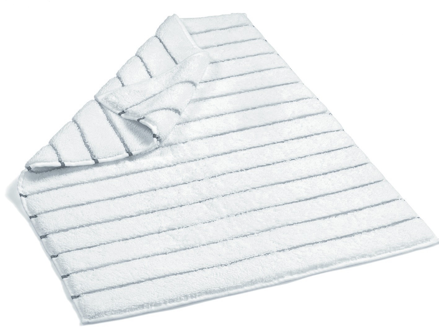 Простирка за бања L'essentiel Maison 60 x 90 cm бело-темно сиво