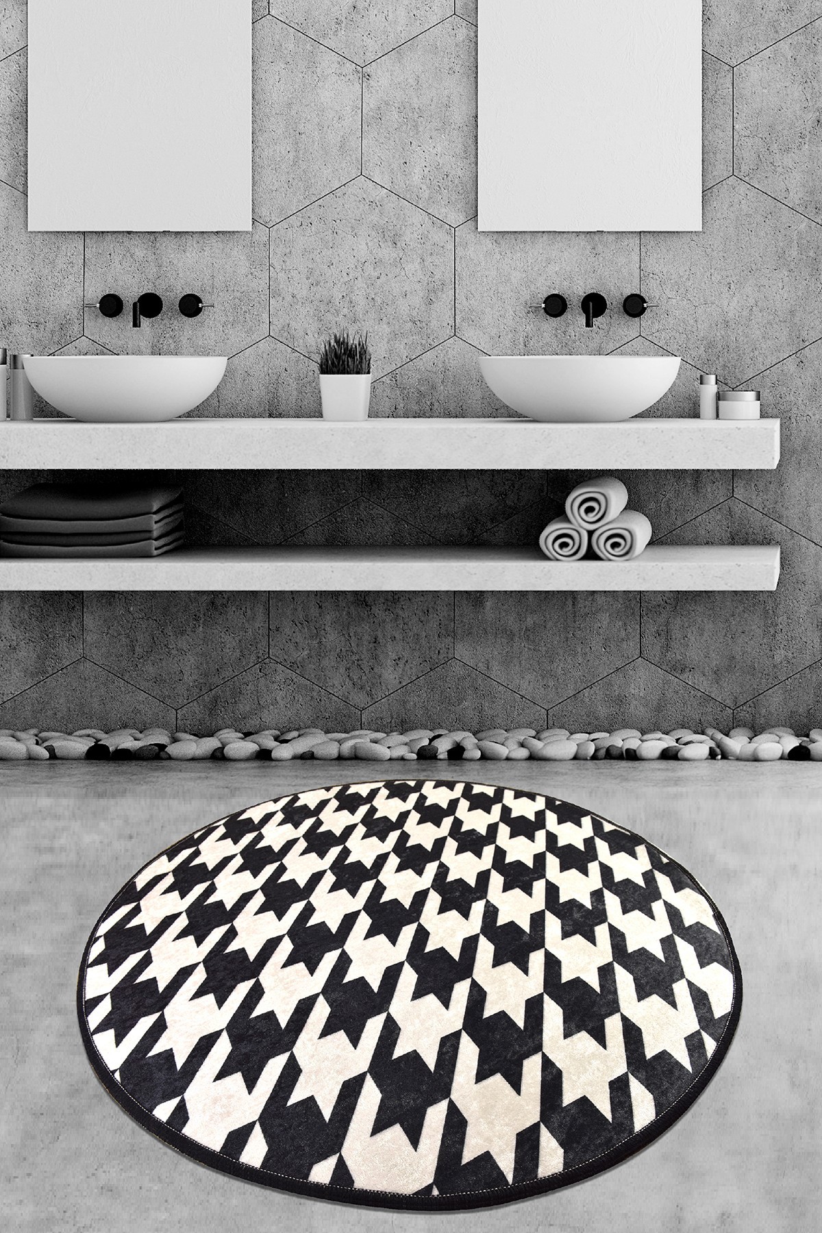 L'essentiel Maison тепих за бања 140cm Шарена