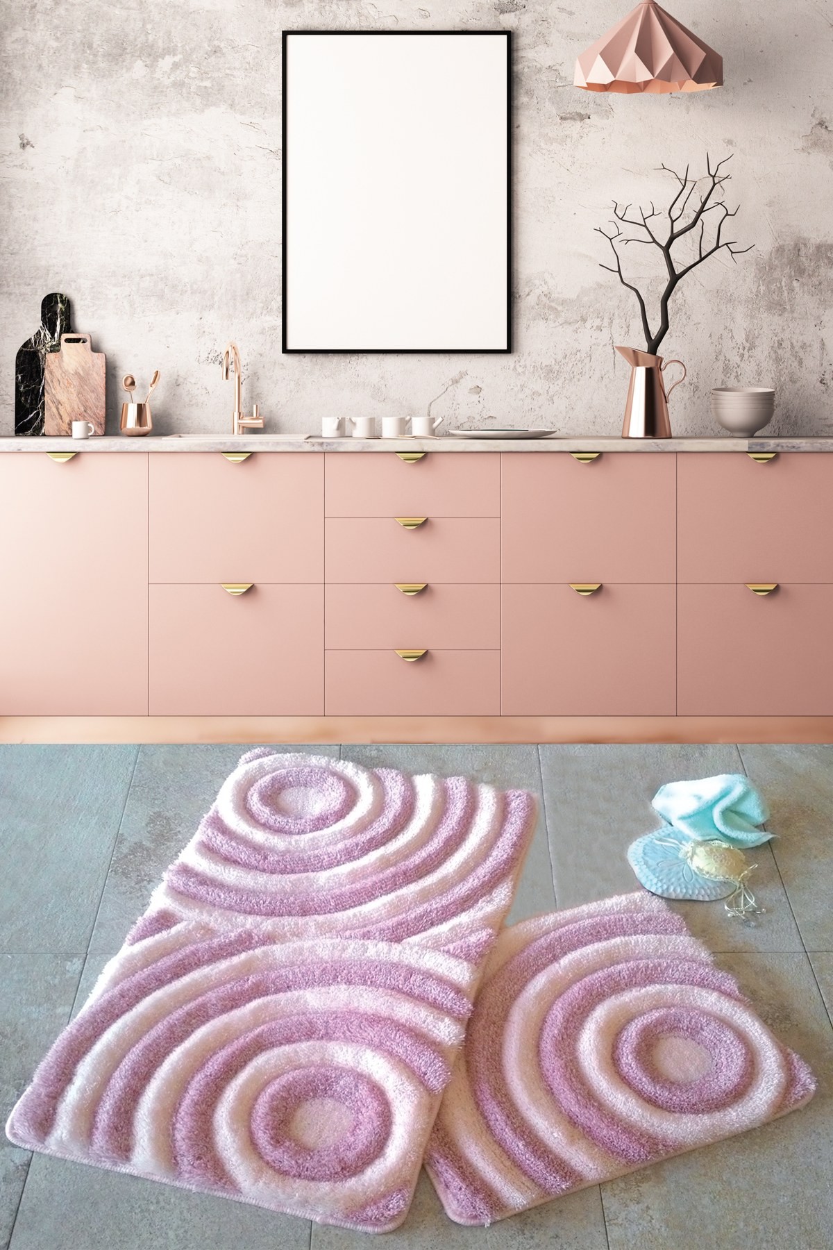 L'essentiel Maison Сет од 2 килими за бања Беж