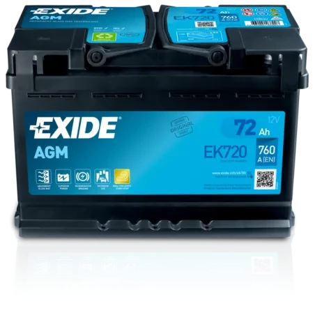 EXIDE Акумулатор 12V 70ah 760a AGM Start/Stop D+