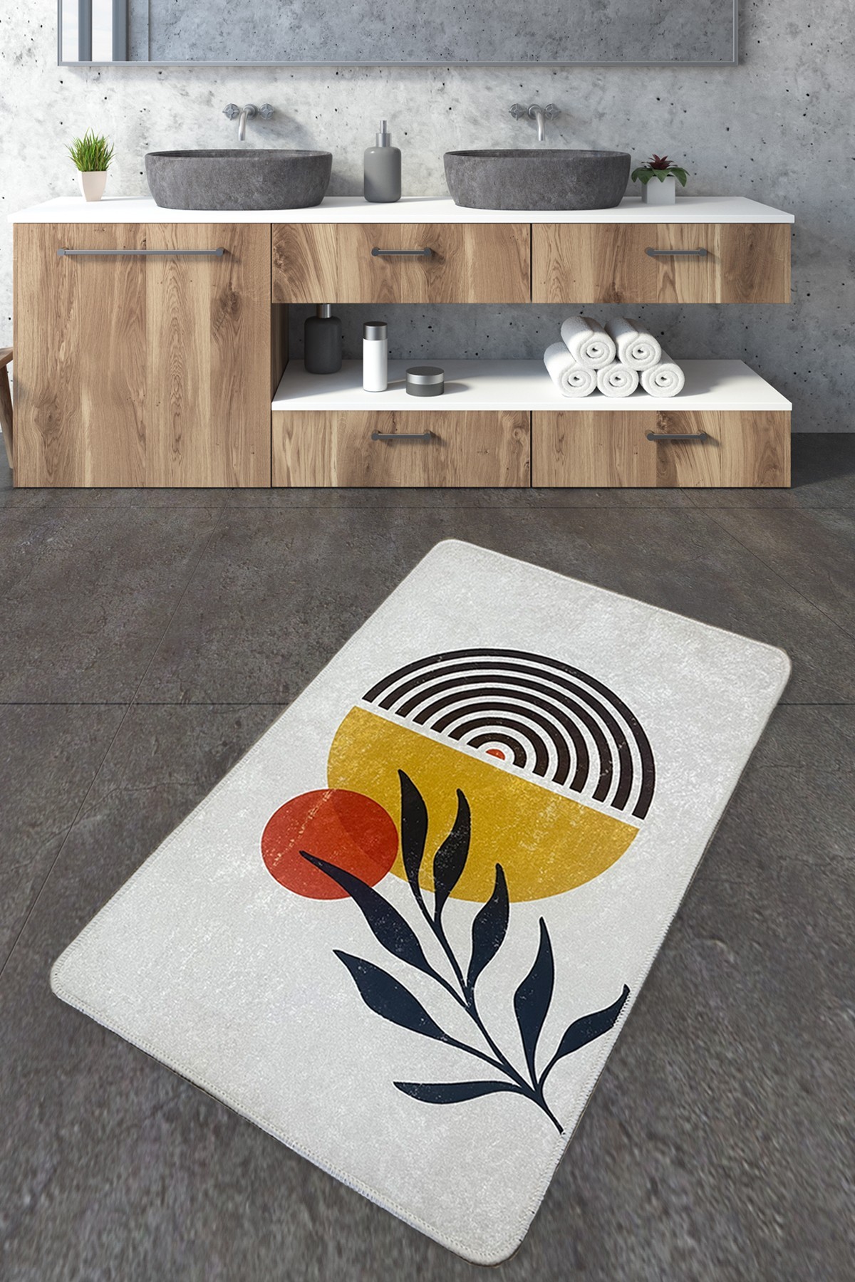 Простирка за бања L'essentiel Maison 70x120cm Шарена