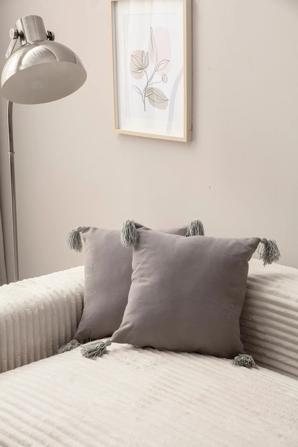 Комплет од 2 навлаки за перници Aberto Design 43x43 см сива