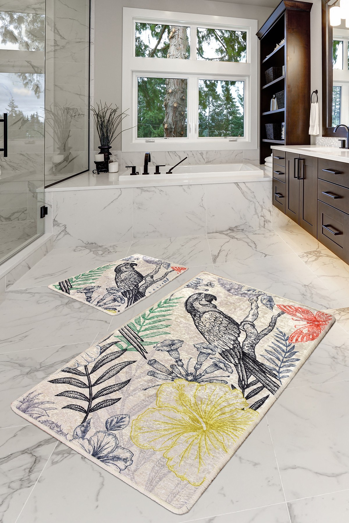 L'essentiel Maison Сет од 2 килими за бања Шарени