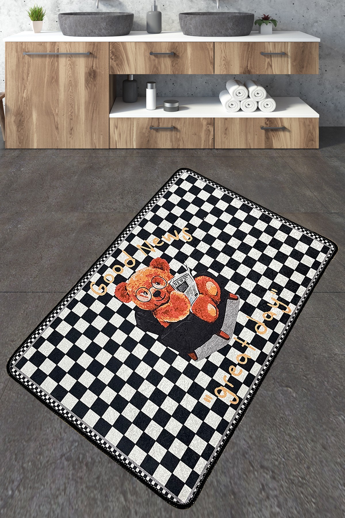 Простирка за бања L'essentiel Maison 70x120cm Шарена