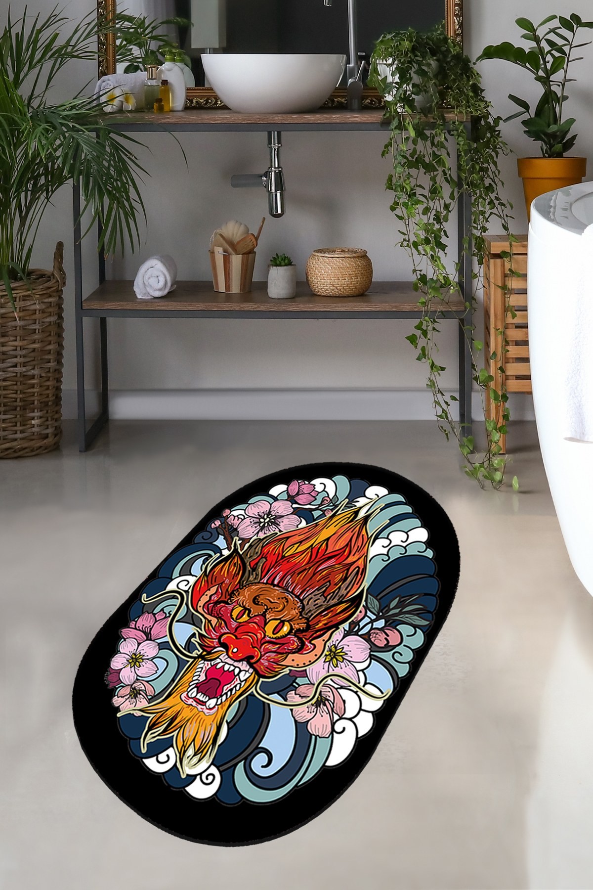 Простирка за бања L'essentiel Maison 70x120cm Шарена