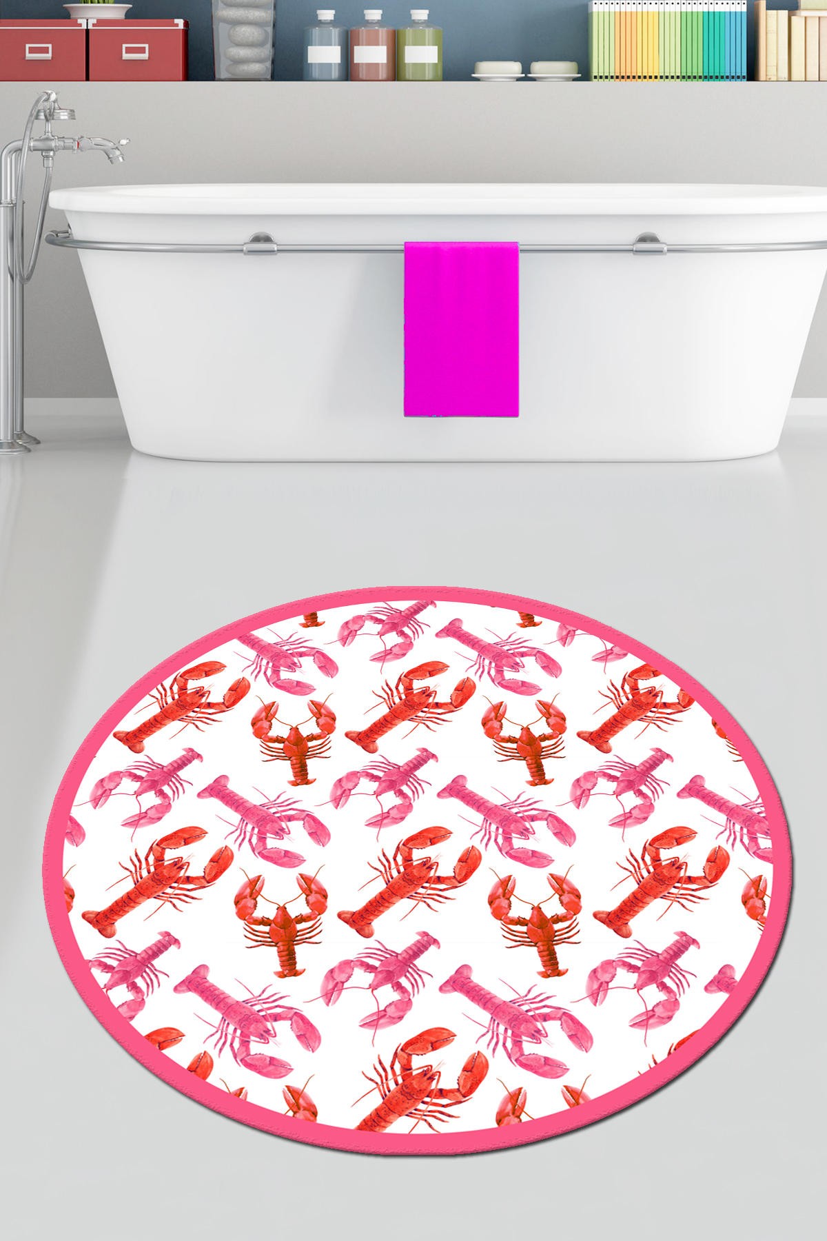 L'essentiel Maison тепих за бања 140cm Шарена