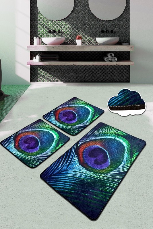 L'essentiel Maison Сет од 3 килими за бања Шарени