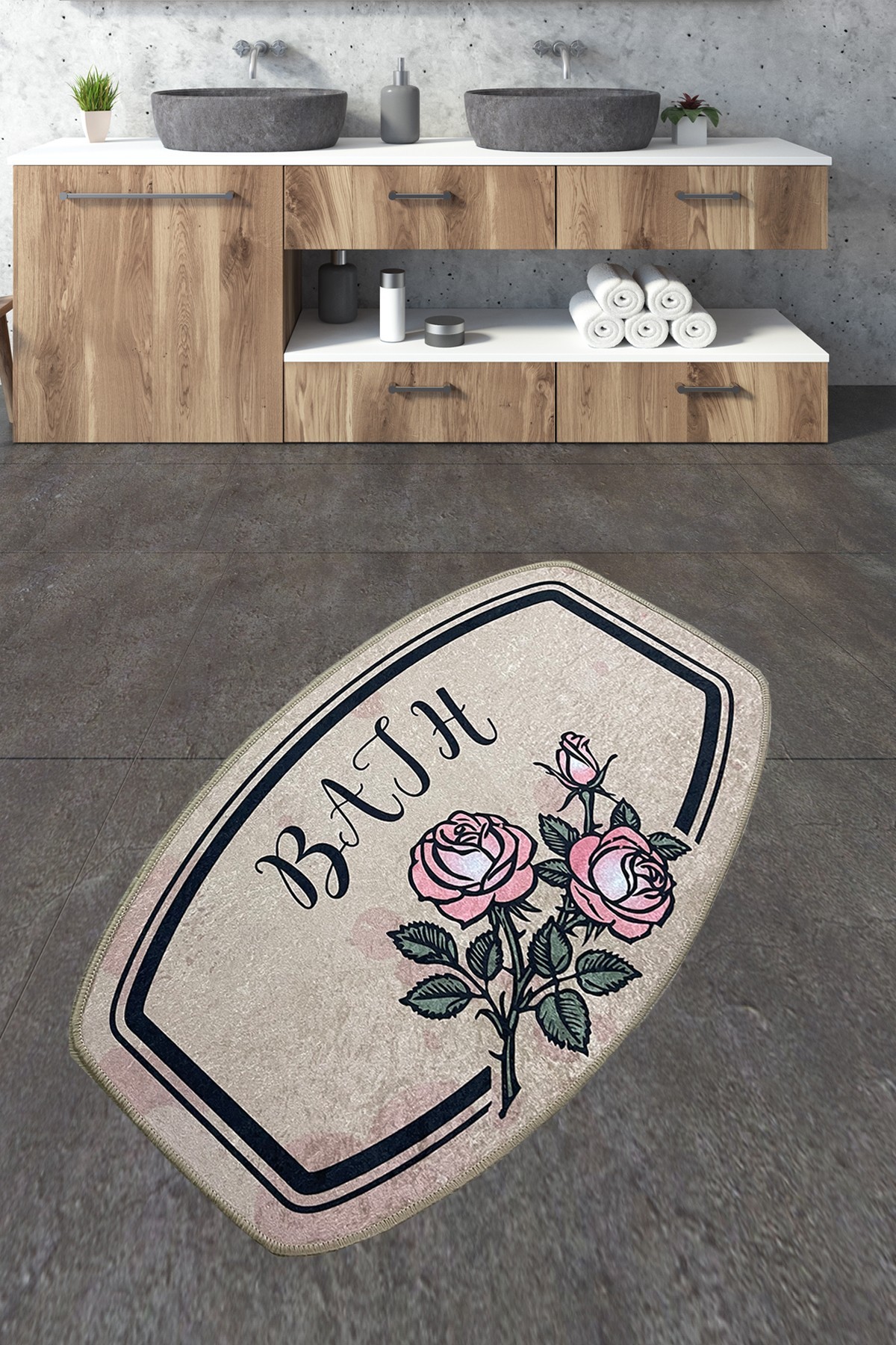 Простирка за бања L'essentiel Maison 70x120cm Шарена