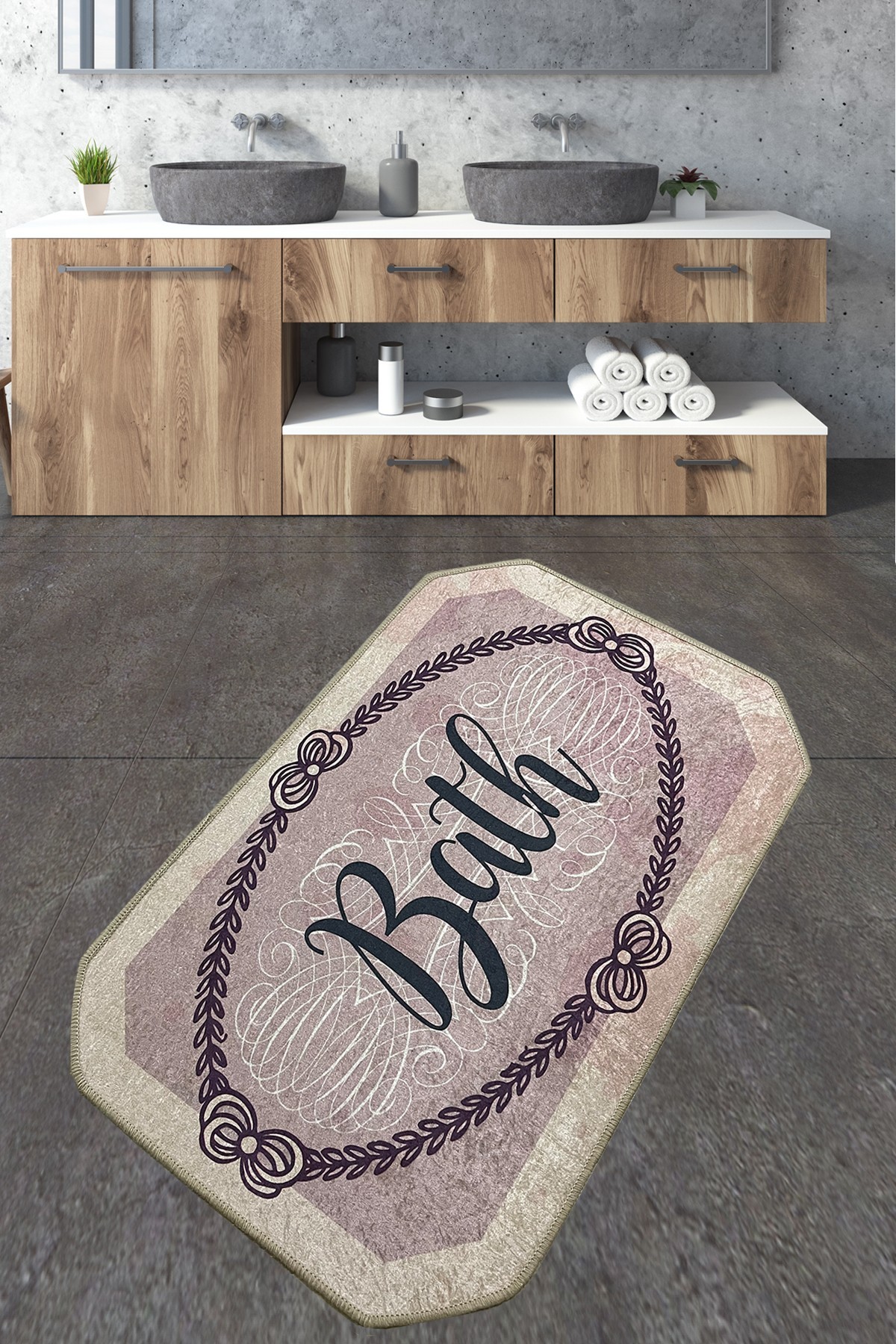 Простирка за бања L'essentiel Maison 70x120cm Шарена