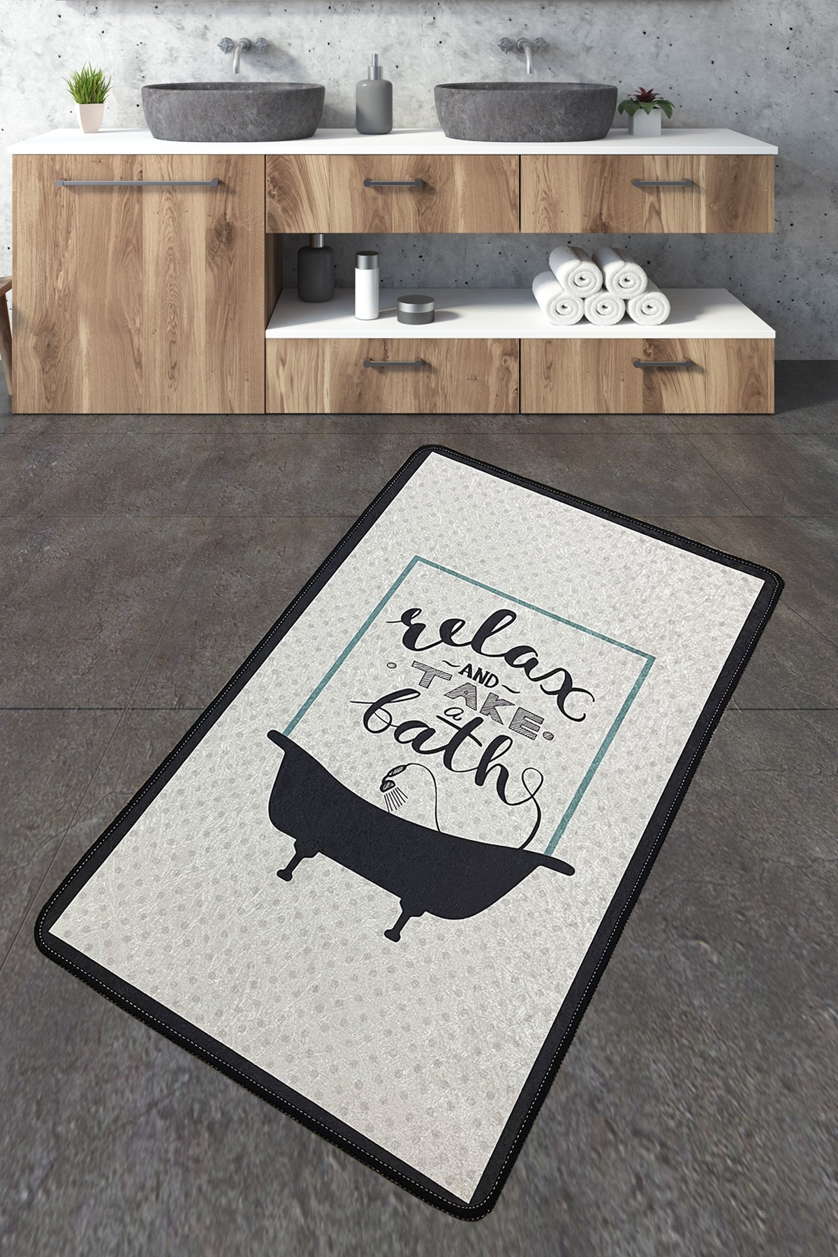 Простирка за бања L'essentiel Maison 70x120cm Шарена