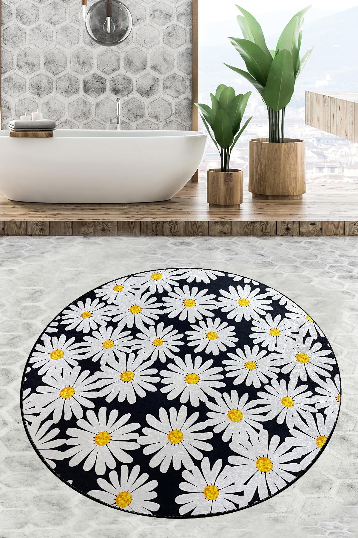 Простирка за бања L'essentiel Maison 80cm Шарена