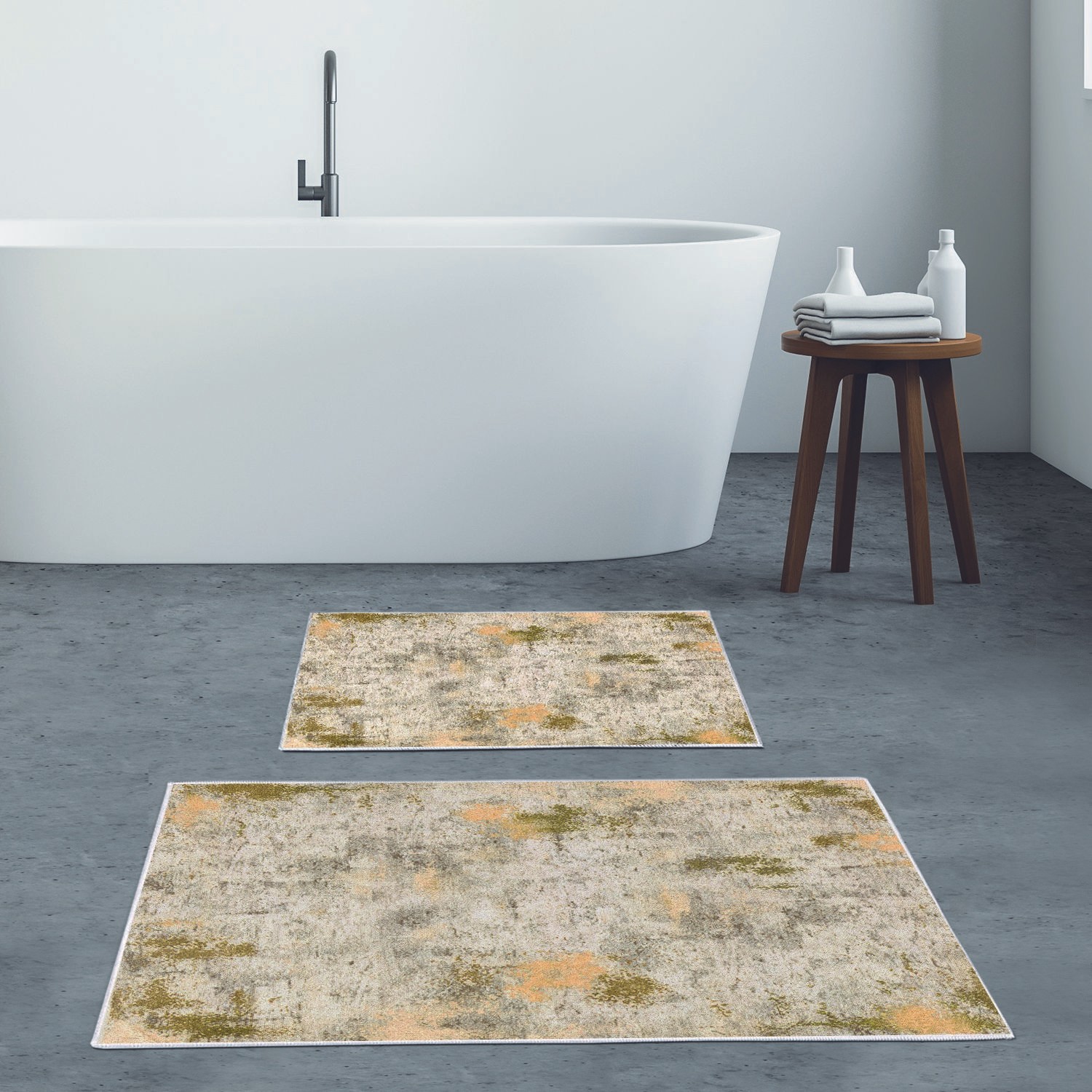 L'essentiel Maison Сет од 2 килими за бања Шарени