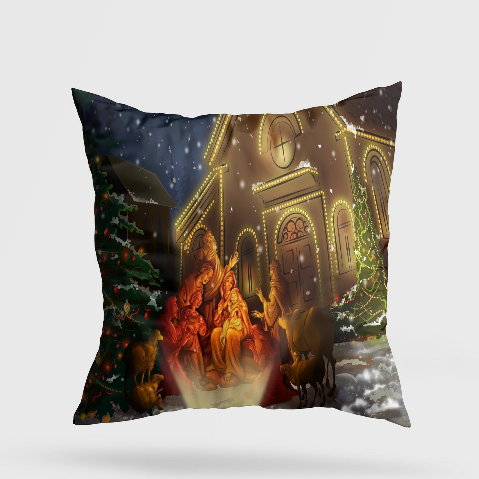 Перница Аберто Дизајн 43x43см во боја