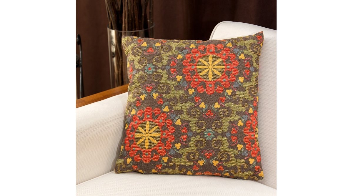 Перница Аберто Дизајн 45x45x15cm Кафеава